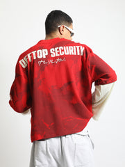 Offtop Security Red, Cream Doctor Sleeve T-Shirt