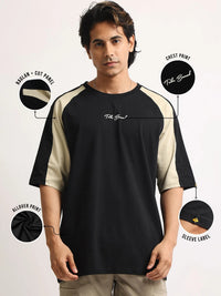 Bound Black, Biscuit Half Sleeve T-Shirt
