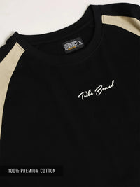 Bound Black, Biscuit Half Sleeve T-Shirt