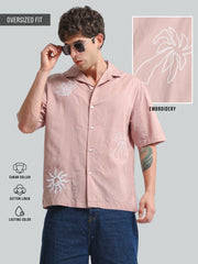 Embroidery Pink Shirt