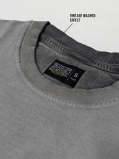Miami Washed Grey Half Sleeve T-Shirt