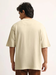 Young Pufff Print Biscuit Half Sleeve T-Shirt