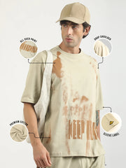 KeepInnovate Biscuit, Brown Half Sleeve T-Shirt
