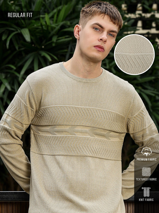 Brush Strokes Cream Sweatshirt