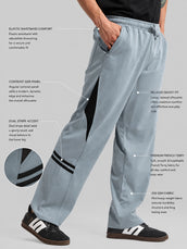 Rapid Flow Light Grey Baggy Fit Trackpant