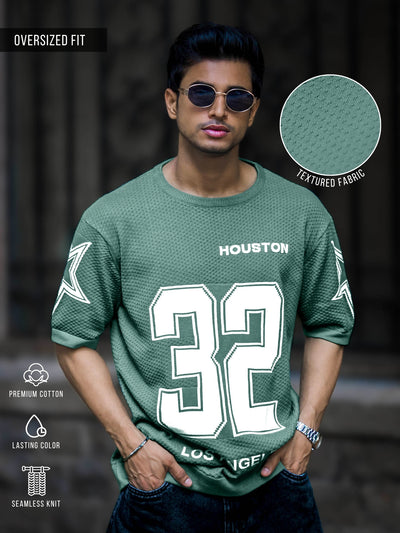 Houston Green Half Sleeve T-Shirt