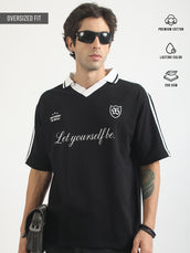 The Untold Black Half Sleeve T-Shirt