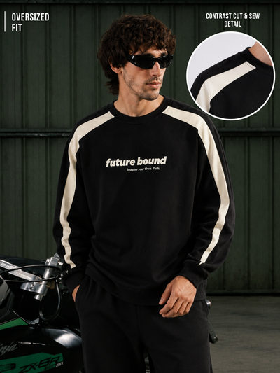 Future Bound Black Full Sleeve T-Shirt