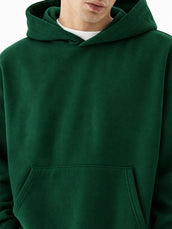 Cozy Cut Zipper Full Sleeve Botten Green Sweatshirt