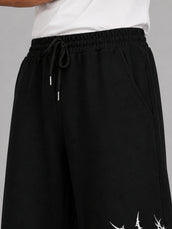 Gothic Punk Black Barrel Fit Pant