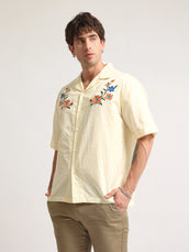 Embroidery Yellow Shirt