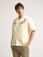 Embroidery Yellow Shirt
