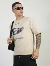 AcidWash Sunglass Biscuit Half Sleeve T-Shirt