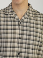 Plaid Checks Beige Shirt
