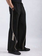 Atlanta Black Baggy Fit Trackpant