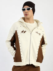 Brooklyn Cream Full Sleeve Boxy Sweatshirt