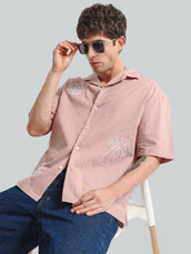 Embroidery Pink Shirt