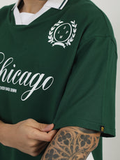 Discovering Bottle Green Half Sleeve Polo T-Shirt