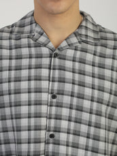 Plaid Checks Grey Shirt