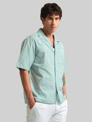 Embroidery Green Shirt