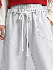 Barrel Fit Rope Style Melange Trackpant