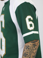 Colorblock Bottle Green Half Sleeve T-Shirt