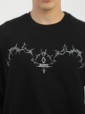 Rome Black Full Sleeve Sweatshirt