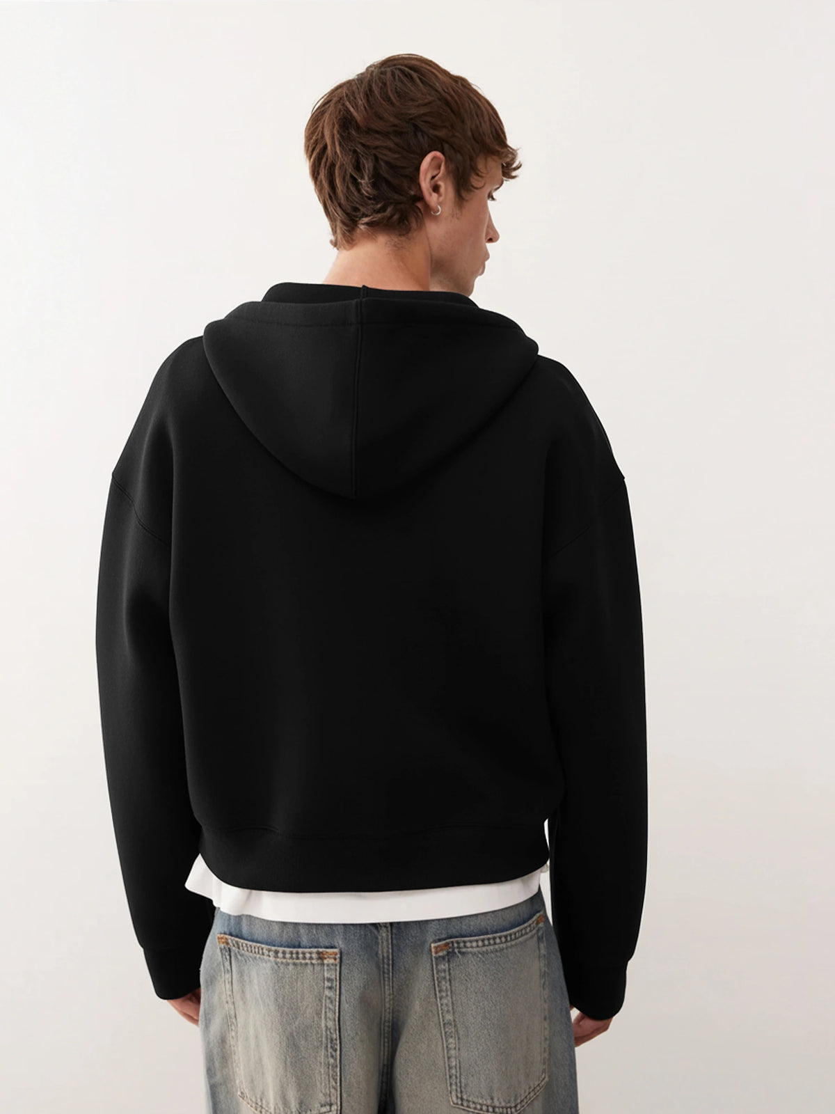 Dual Zip Black Sweatshirt - Image 4