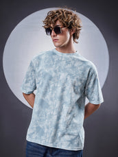 Burnout Blue Half Sleeve T-Shirt