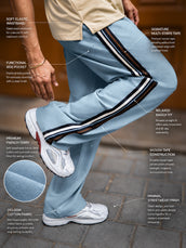 Tri-Color Light Grey Trackpant