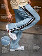 Tri-Color Light Grey Trackpant