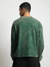 Velocity Bottle Green Full Sleeve Boxy T-Shirt