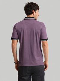 Dark Onion Contrast Half Sleeve Polo T-Shirt
