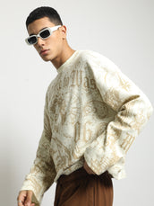 No Time Wasted Cream Full Sleeve T-Shirt