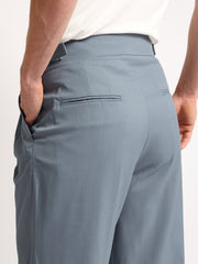 Classic Light Grey Double-Button Gurkha Trousers
