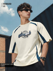 Vanquish Cream Half Sleeve T-Shirt