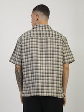 Plaid Checks Beige Shirt