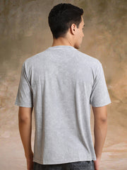 Brooklyn Acid Wash Light Grey Half Sleeve T-Shirt