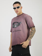 AcidWash Sunglass Onion Half Sleeve T-Shirt