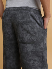 Cloud Printed Light Grey Baggy Pant