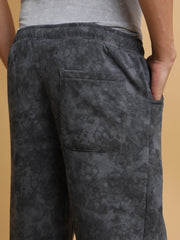 Cloud Printed Light Grey Baggy Pant
