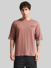Los Angles Dusty Pink Half Sleeve T-Shirt