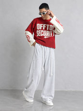 Barrel Fit Rope Style Melange Trackpant