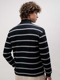 Sweater Knit Black Sweatshirt