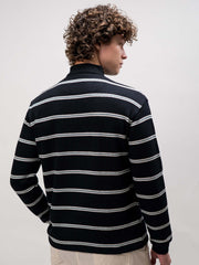 Sweater Knit Black Sweatshirt