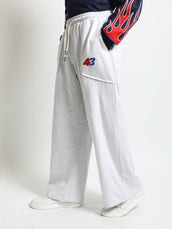 Barrel Fit Melange Embroidered Trackpant