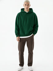 Cozy Cut Zipper Full Sleeve Botten Green Sweatshirt
