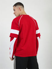 Colorblock Nyc Red Doctor Sleeve T-Shirt