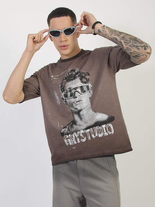 AcidWash Dusty Pink Half Sleeve T-Shirt