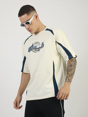 Vanquish Cream Half Sleeve T-Shirt